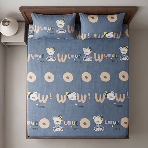 "Love & Wow" Playful Bear Bedding set