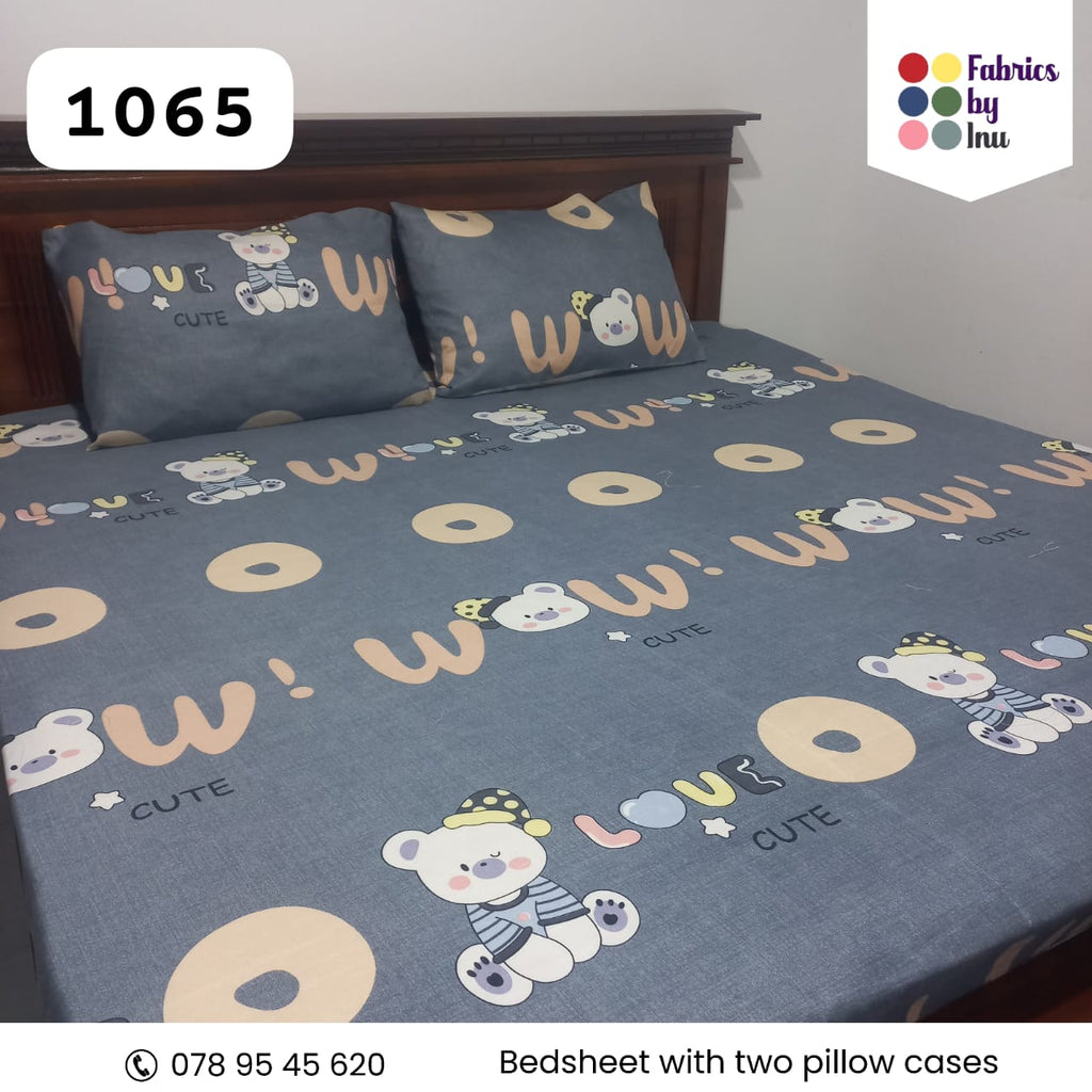 "Love & Wow" Playful Bear Bedding set