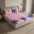 Pink KAWS x Sesame Street Fitted Bedsheet Set