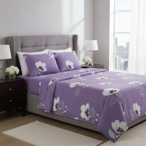 1 Lavender Bloom Bedsheet Set