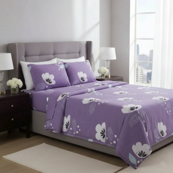 1 Lavender Bloom Bedsheet Set