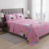 3 Sweet Bunny & Blooms Bedsheet Set