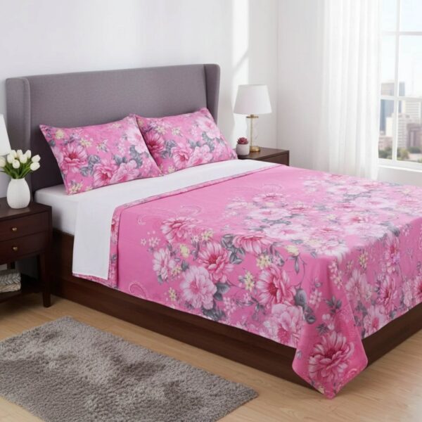 PF00 Pink Spring Blossom Bed Sheet Set
