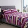 Fashion Life "Modern Stripe" Bed Sheet Set (Purple)