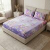 Twilight Purple Blossom Haven Bedsheet Set