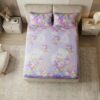 Twilight Purple Blossom Haven Bedsheet Set