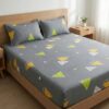 The Urban Geometry Collection Triangle Accents Bedding Set