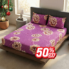 The Royal Amethyst Peony Garden Luxury Fitted Sheet Set