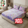 Twilight Purple Blossom Haven Bedsheet Set
