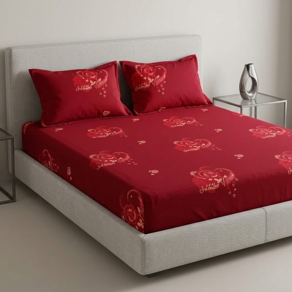 The Crimson Romance Collection Golden Rose Accents Bedding Set
