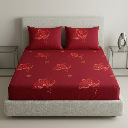 The Crimson Romance Collection Golden Rose Accents Bedding Set
