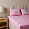 The Pastel Nursery Collection Happy Whale Motif Bedding Set