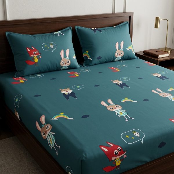 Playful Fox & Bunny Dream Bedsheets Playful Fox & Bunny Dream Bedsheets