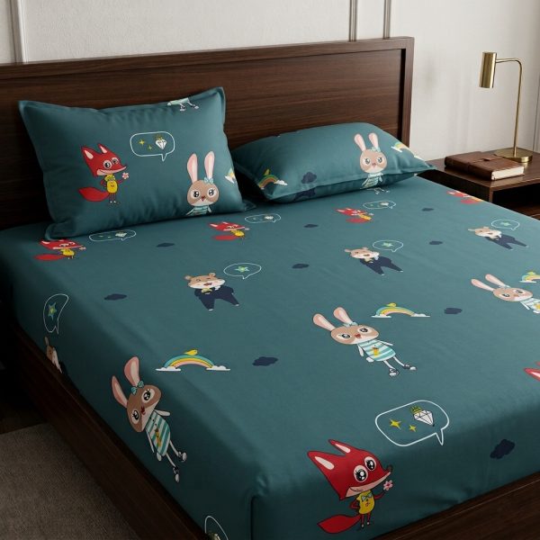 Playful Fox & Bunny Dream Bedsheets Playful Fox & Bunny Dream Bedsheets